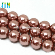 Perles rondes naturelles de perles de coquille de rose de 10mm à vendre